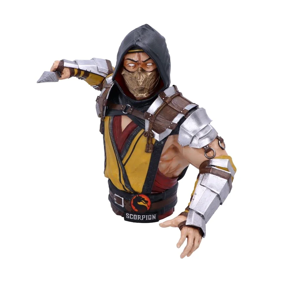 Nemesis Now Buste Scorpion sous Licence Officielle Mortal Kombat Jaune 29,5 cm Résine