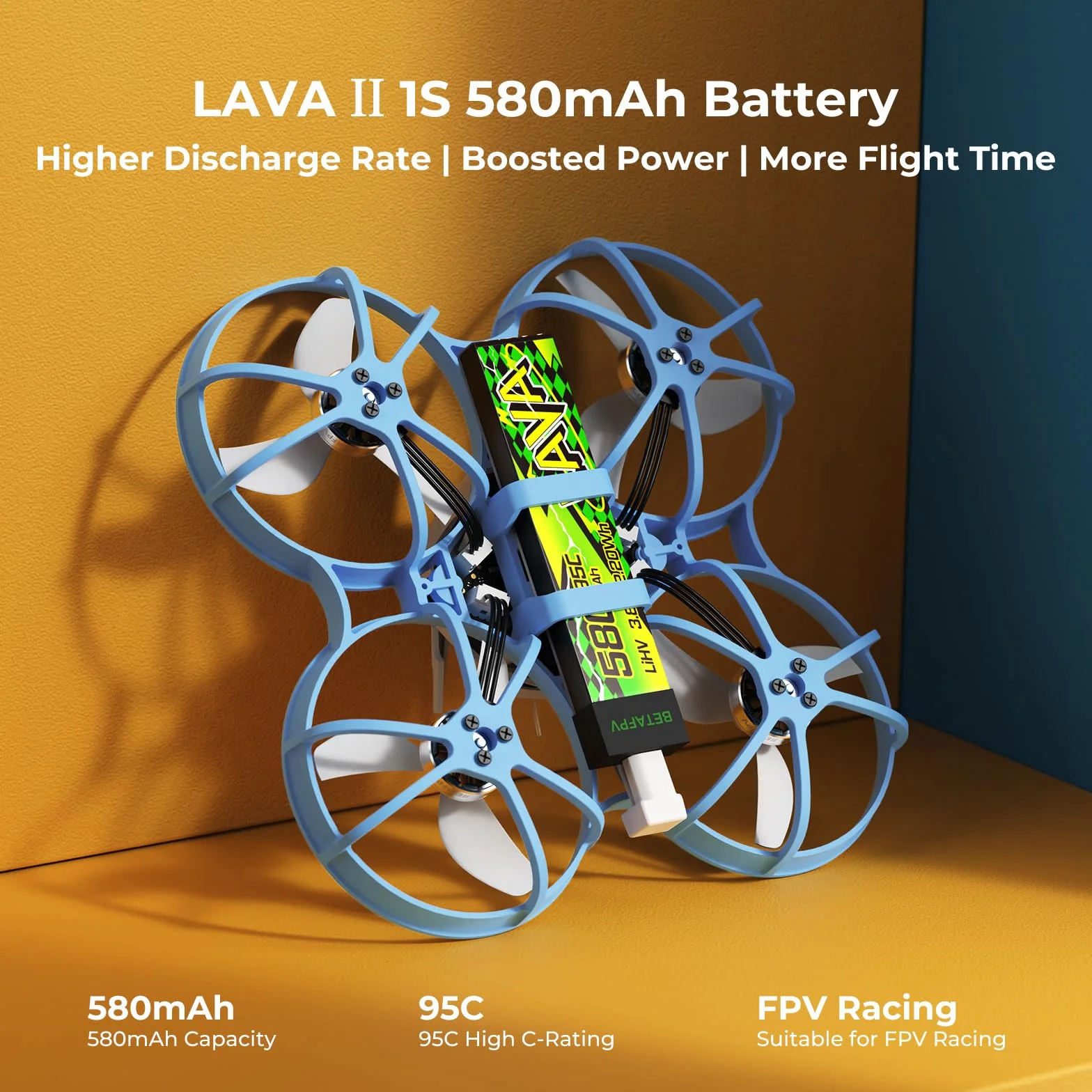 BETAFPV Meteor75 Pro Matrix 1S Brushless Whoop Quadcopter for FPV Racing | 5IN1 FC, 1102 22000KV, 45mm 3-B Prop for FPV Freestyle Racing Indoor Outdoor, Fly Time Up to 6.5Min with LAVA II 1S 580mAh