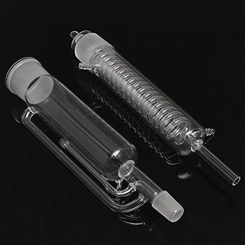 EsportsMJJ 2Pcs 500Ml Soxhlet Extracteur Condenseur En Verre 24/29 Équipement De Laboratoire