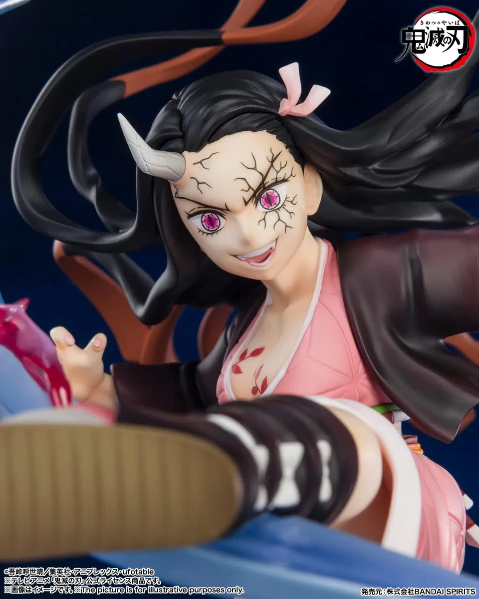 BANDAI Spirits Tamashi Nations - Demon Slayer : Kimetsu no Yaiba - Nezuko Kamado - Demon Form Advancing Ver FiguartsZERO Statue de Collection