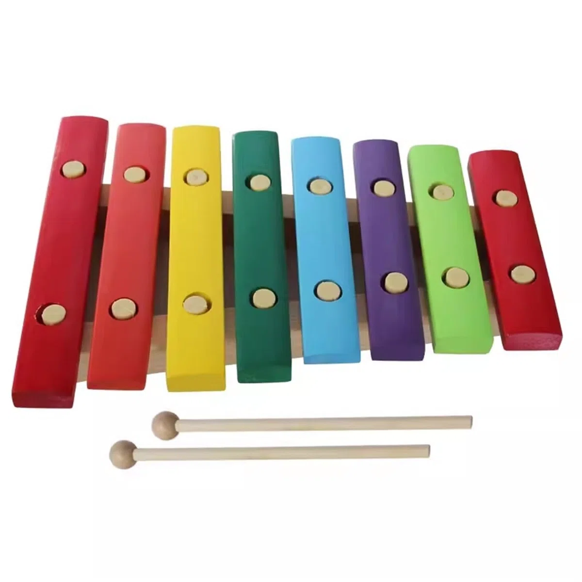 Instrument De Musique Xylophone En Bois Instrument De Percussion Standard En Acajou À 8 Tons Xylophone À Percussion Pour Débutants(B)