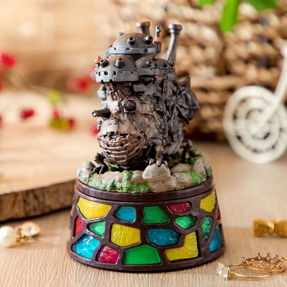 Studio Ghibli Semic Le Château ambulant Diorama/boîte de Rangement Howl's Castle