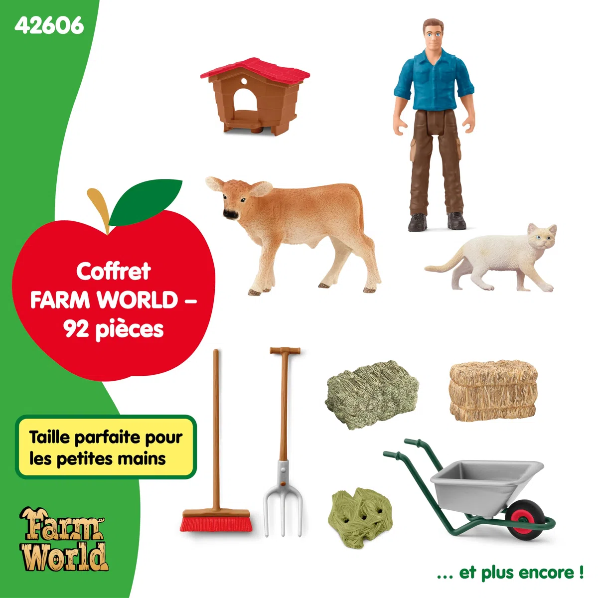 Schleich Farm World | Grande Ferme Rouge avec Maison 42606 | 92 pièces