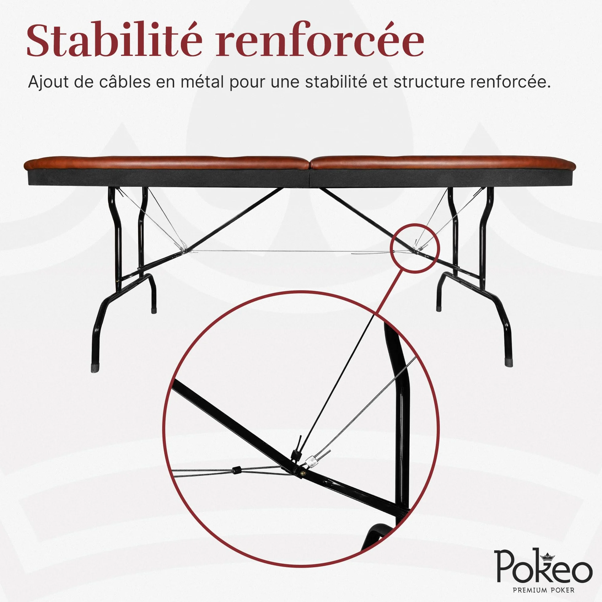 Table de Poker 10 Joueurs – Table Poker Pliable – Tapis Noire – Compacte et Facile à Ranger – pour Jetons et Jeu de Cartes – Tables de Poker Pliante