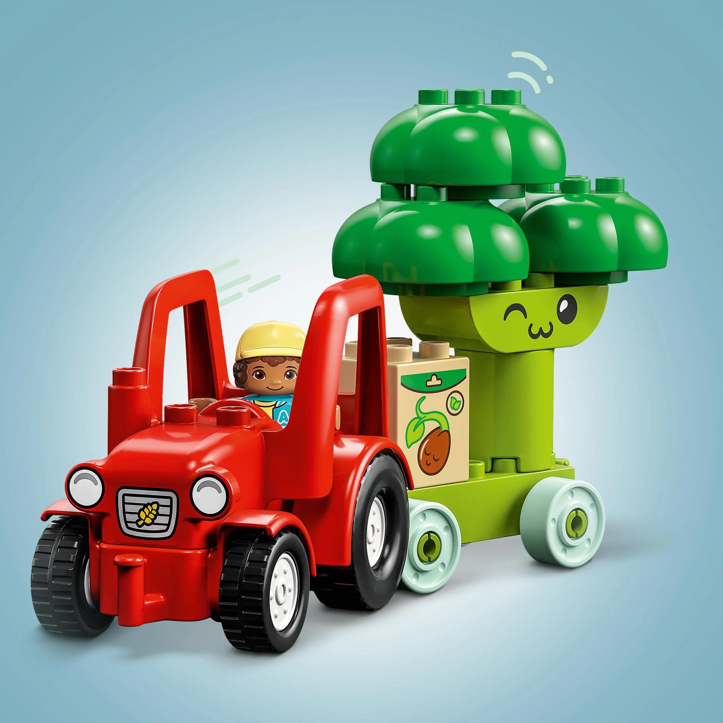 LEGO 10982 Duplo My First Le Tracteur des Fruits et Légumes, Jouet à Empiler et à Trier par Couleur pour Les Bébés et Enfants Âgés de 1,5 à 3 Ans, Jeu Éducatif
