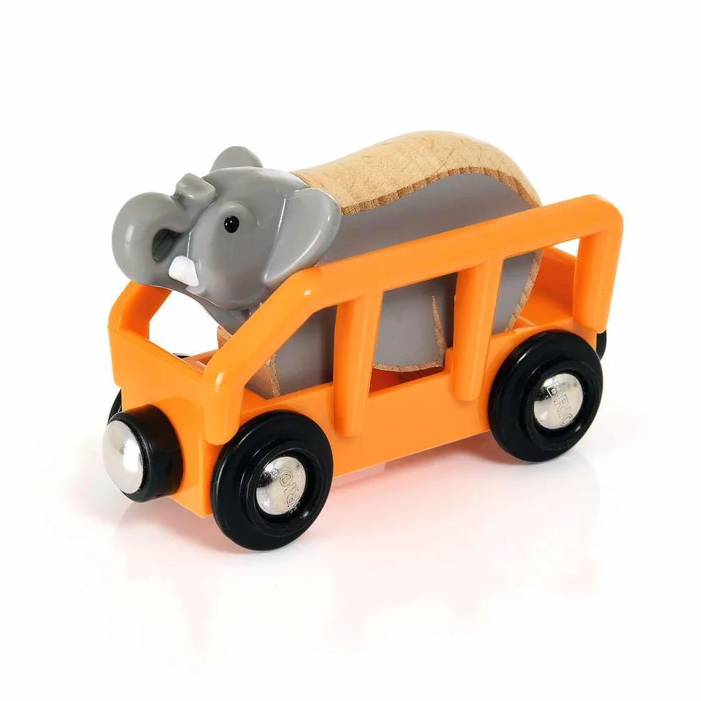 Brio World - 33960 - Circuit Reportage Safari - Coffret complet de 26 pièces avec animaux sauvages - Circuit de train en bois - Jouet mixte à partir de 3 ans