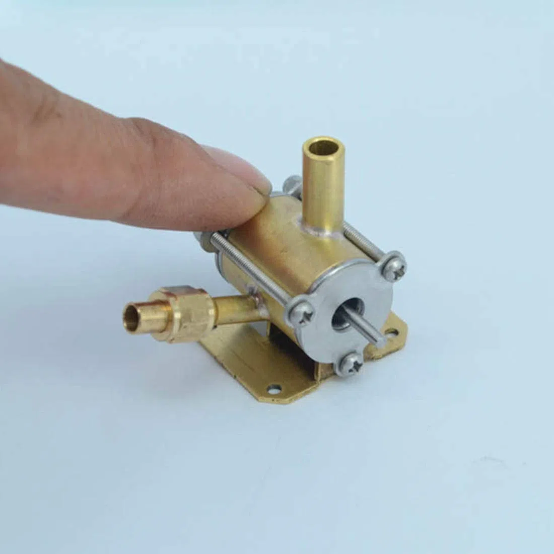 BuildCubes Modèle de Moteur à Vapeur, Mini Moteur à Vapeur en Métal Moteur à Turbine à Vapeur, Kit de Modélisation de Moteur à Turbine, Kit Moteur à Vapeur, éducatif Cadeau -RTR
