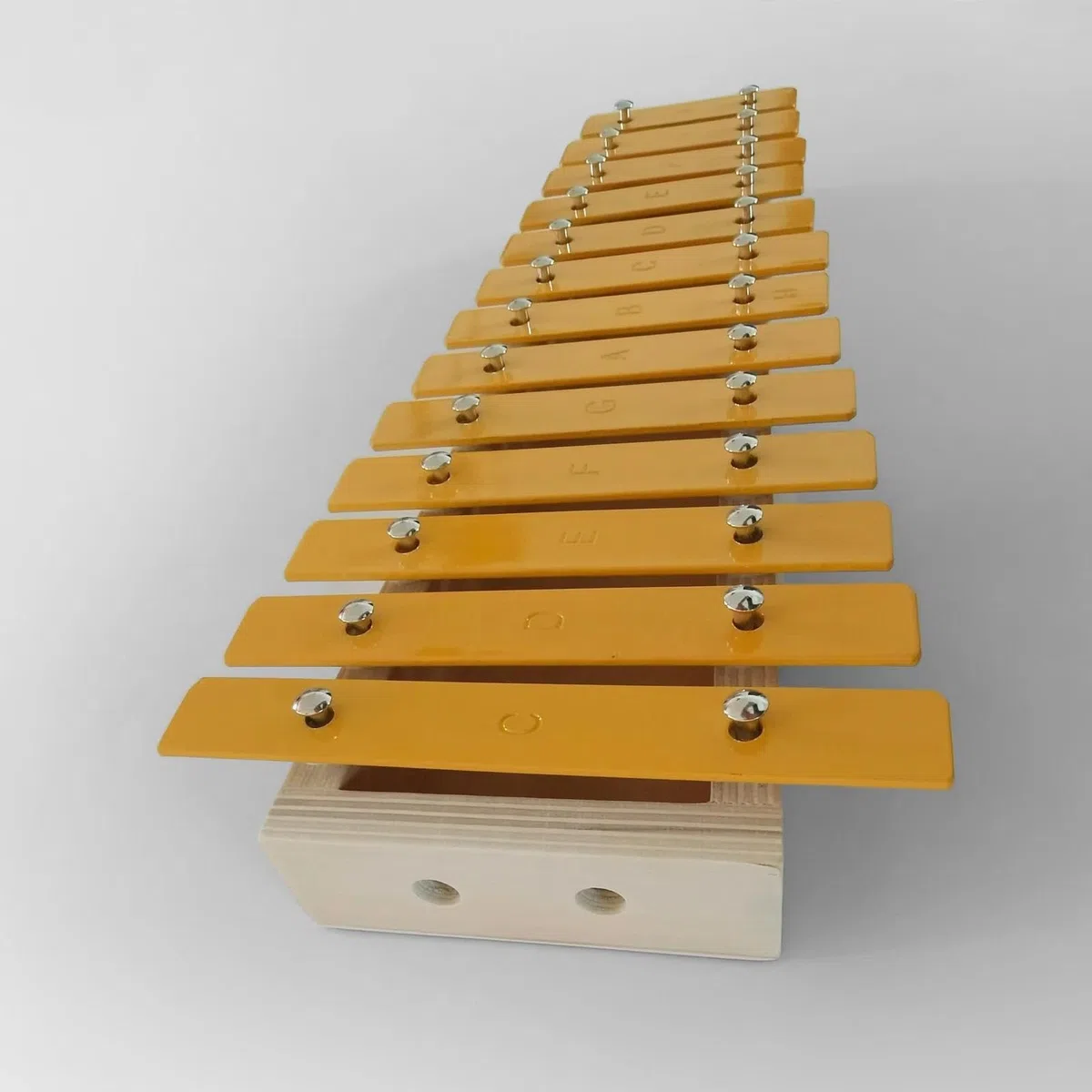 Instrument De Musique Xylophone En Bois Glockenspiel Classique 13 Notes Couleur Bois Xylophone Touches Métalliques Percussion Cadeau Pour Débutants