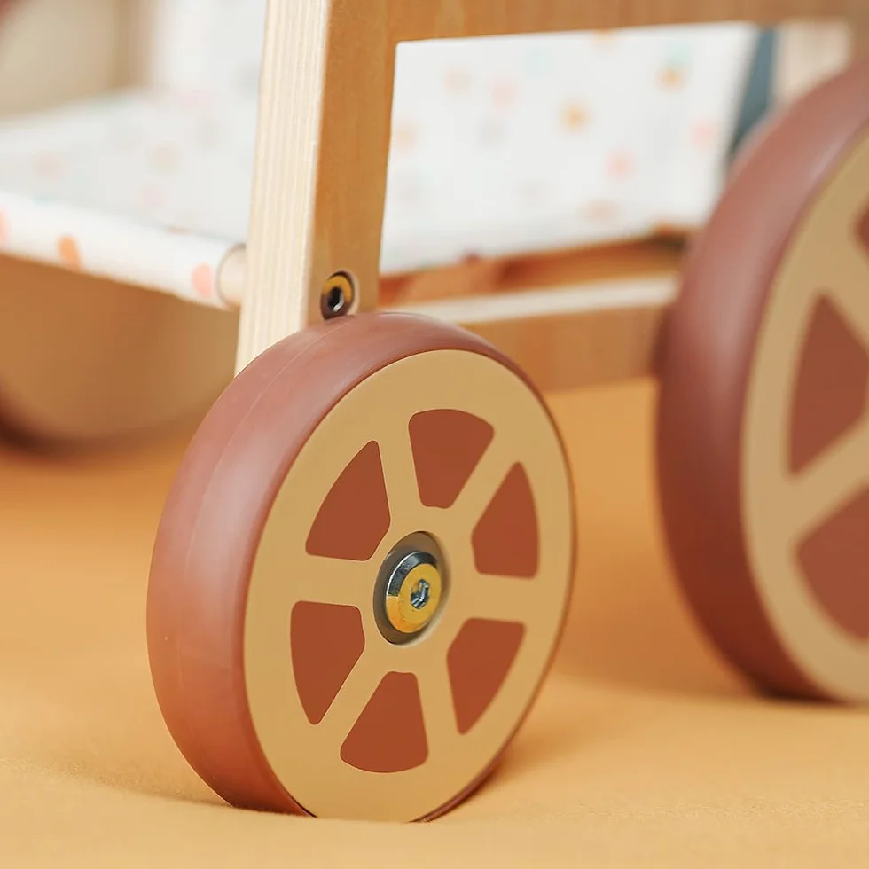 Miniland Fauteuil Roulant en matériaux écologiques pour poupées jusqu'à 38 centimètres. Inclusion.