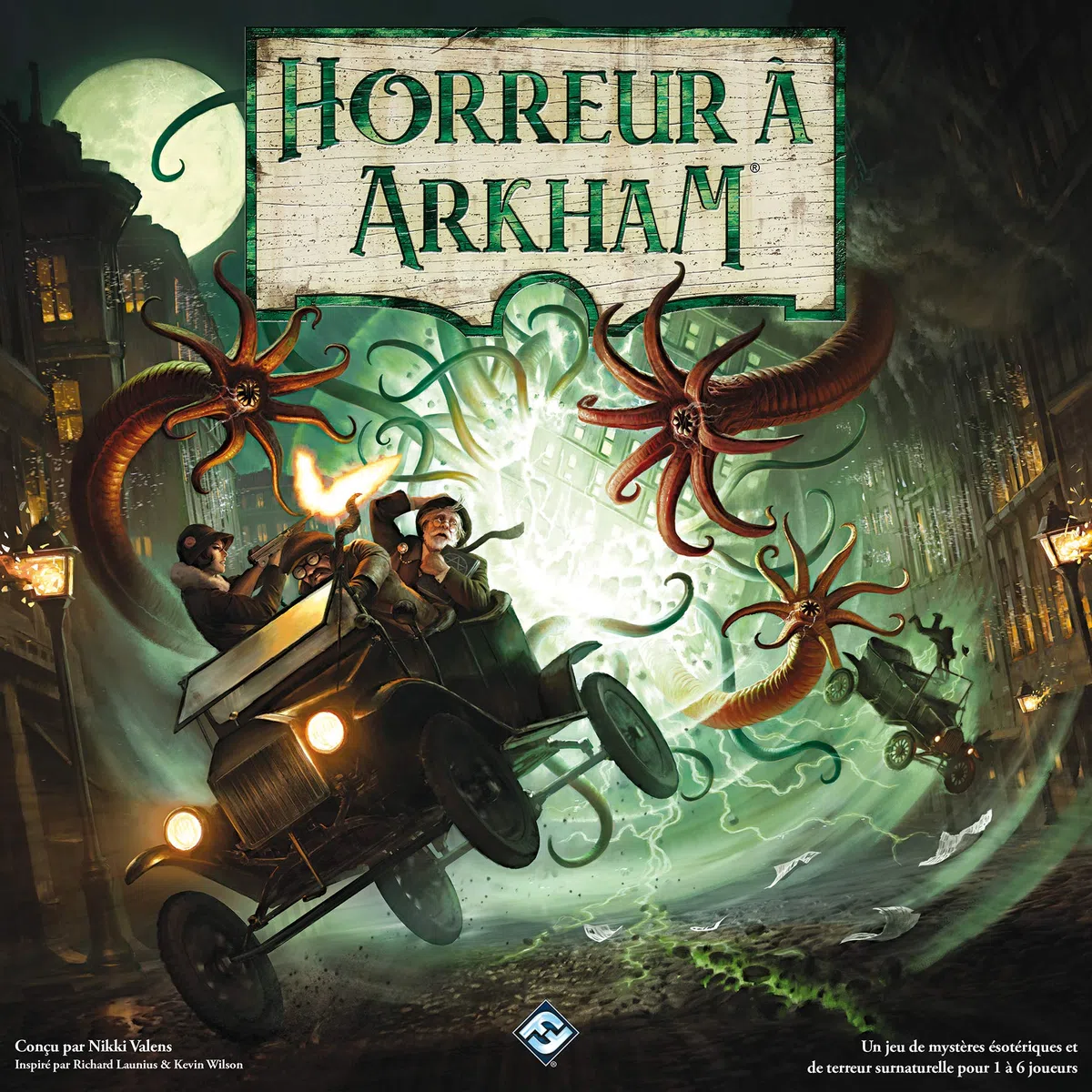 Asmodee - HORREUR A ARKHAM : Le Jeu de Cartes - Jeu de Société dès 14 ans