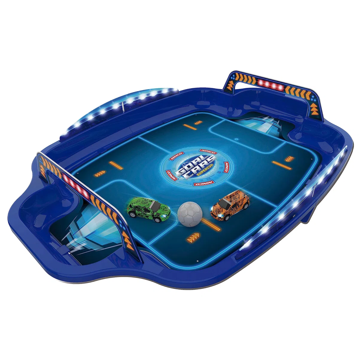 Ninco - GoalCars Supercup | Terrain de Football avec RC Voitures | Voitures télécommandées pour Enfants | Set de Jeu avec Voitures & Ballon | Jeu de Voitures pour Enfants à partir de 6 Ans (NH93181)