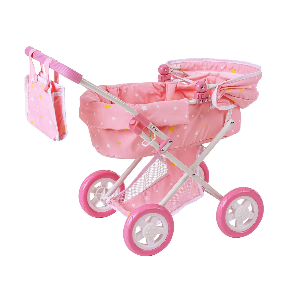 Olivia's Little World 'Twinkle Stars' Délux Poupée Poussette Rose OL-00011