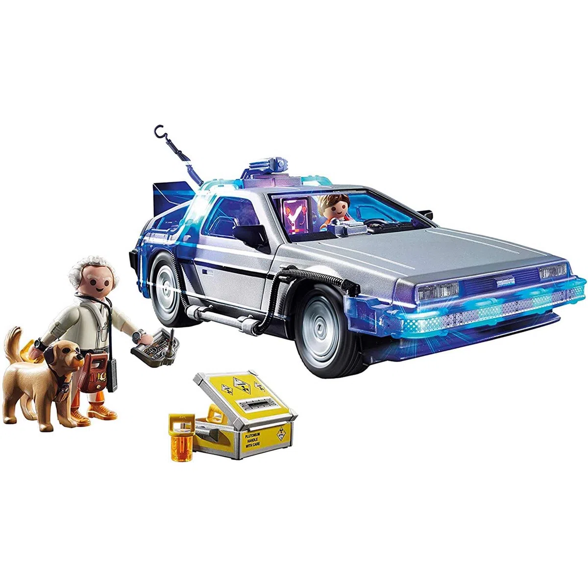 Playmobil 70317 Back to The Future Delorean - avec Les Personnages : Marty McFly et Doc Brown de la trilogie du Film culte des années 80 - Voiture de Collection pour Les Fans - Dès 5 Ans