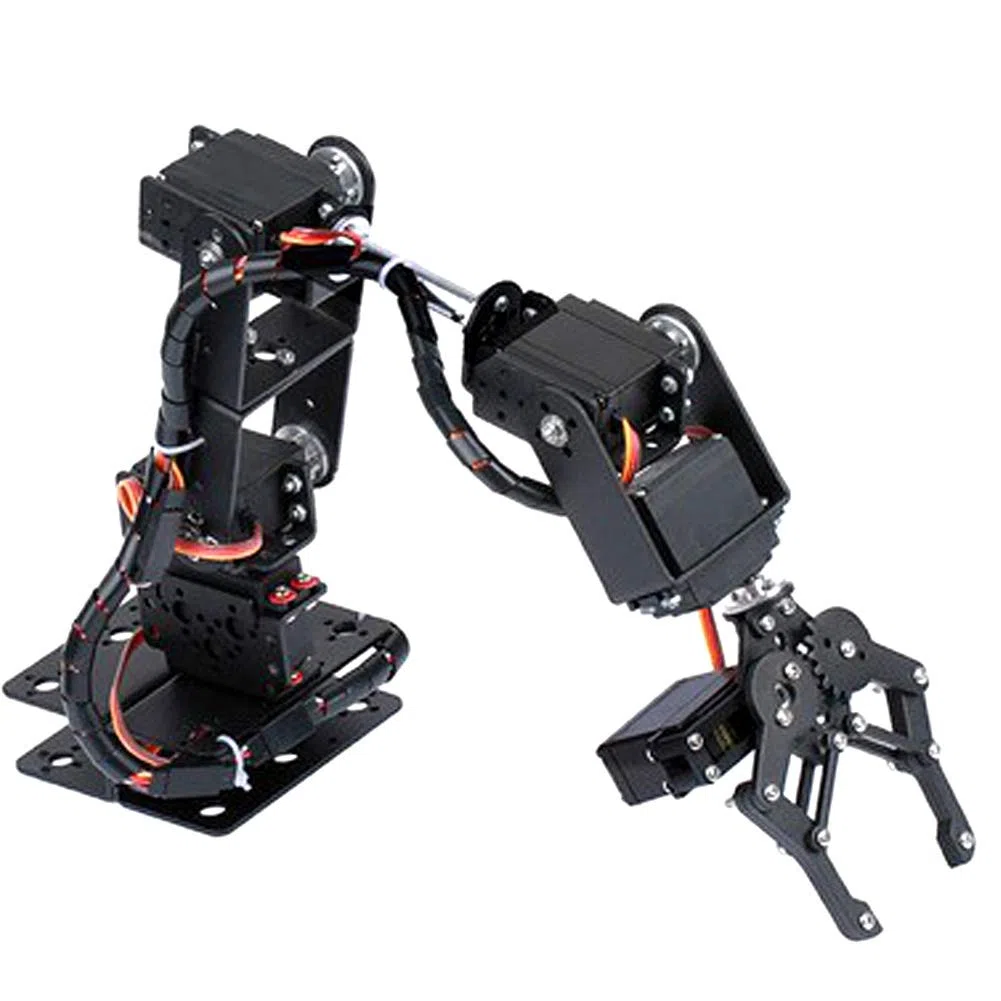 Bras Mécanique De Robot 6DOF, Manipulateur De Servomoteur Et Composants De Bras en Aluminium, Pièces De Robot éducatif, Griffe Robotique Polyvalente