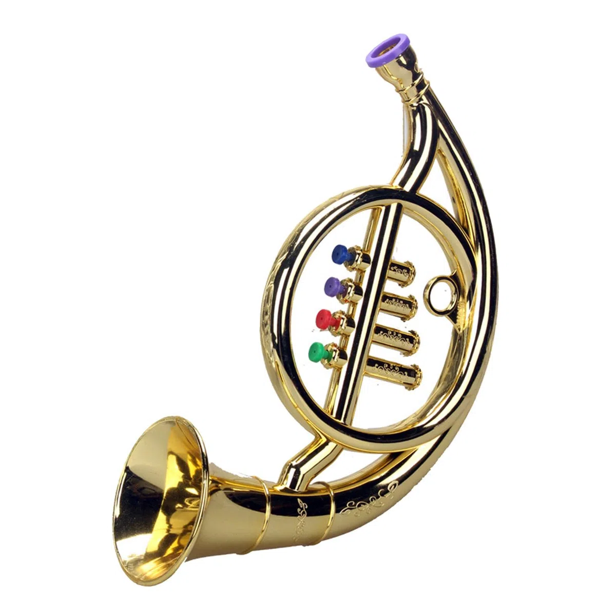Cor D'harmonie, Instrument de Musique Factice, Idéal comme Cadeau pour Les Enfants à Partir de 3 Ans, Or