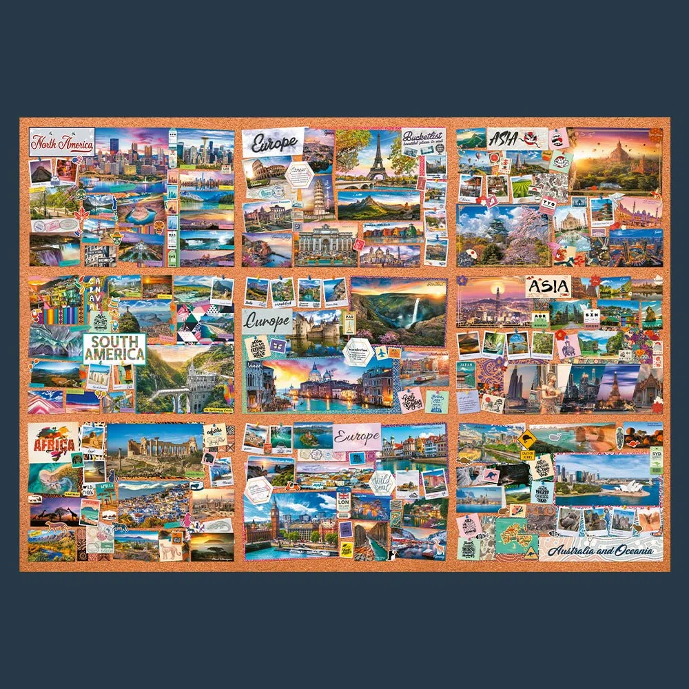Trefl Prime - Puzzle UFT: The Journey of Thousand Miles - 13500 Pièces, Bio, Collage, Puzzle de Voyage, Divertissement Créatif pour Adultes et Enfants à Partir de 12 Ans