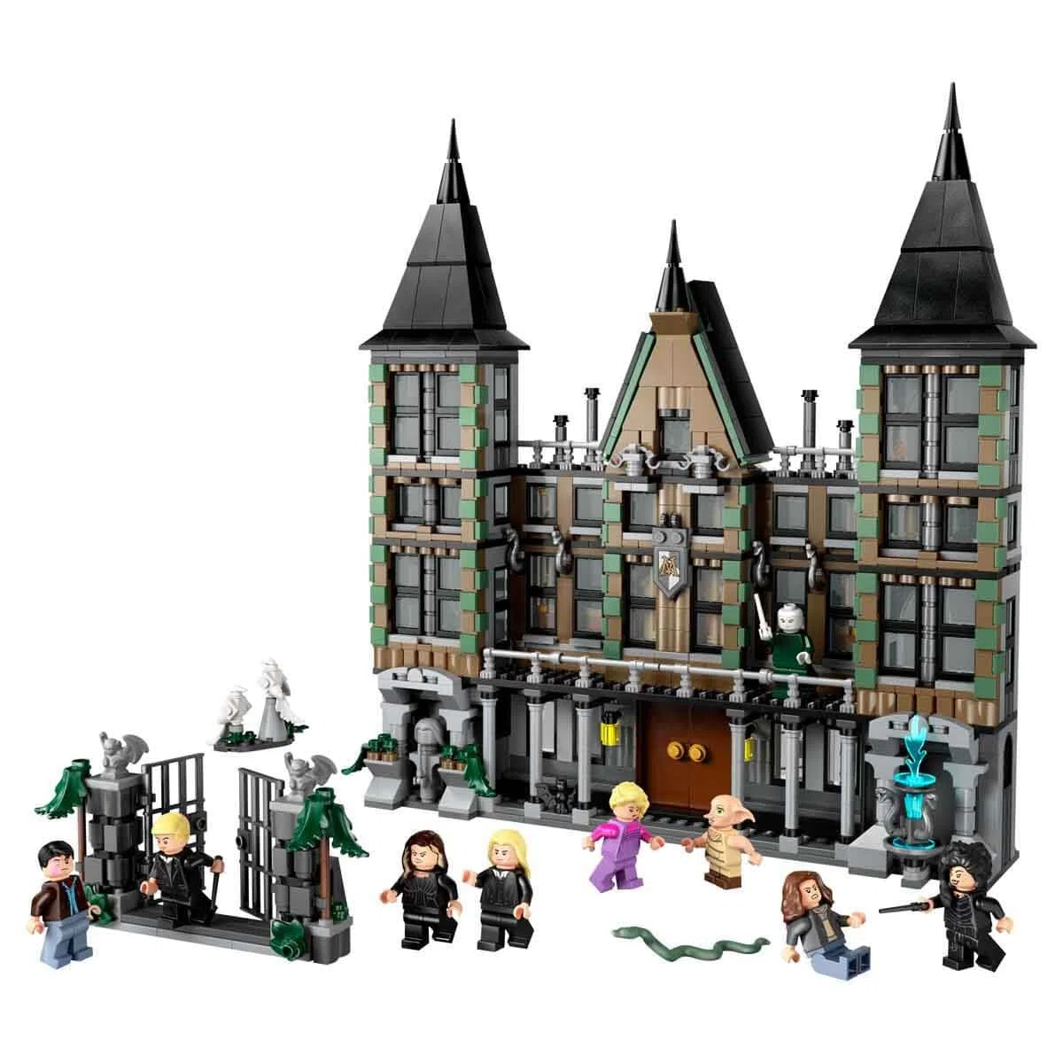 LEGO Harry Potter Le manoir des Malefoy - Jeu de Construction Collector pour garçons et Filles dès 10 Ans - 9 minifigurines Dont Dobby et Lord Voldemort 76453