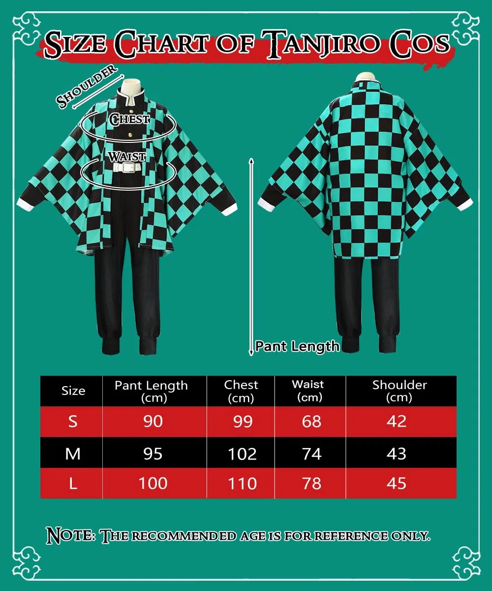 Cosplay Nezuko Tanjirou, Déguisement Kamado Nezuko Tanjirou Kochou Shinobu Mitsuri, Cadeau pour Enfants Adulte, Ensemble de Cape Kimono pour Carnaval Halloween