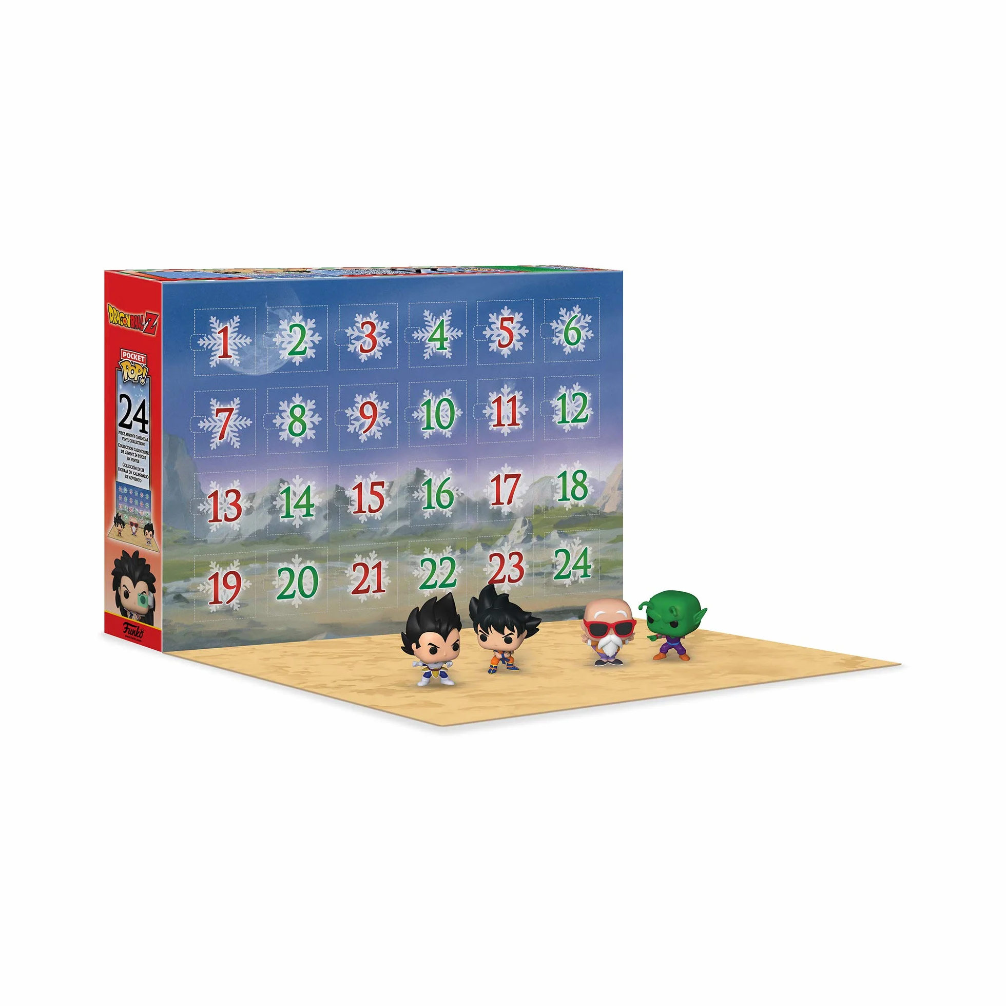 Funko Advent Calendar: Dragon Ball Z - Goku - Calendrier de L'avent - 24 Jours de Surprise - Mini-Figurine en Vinyle à Collectionners - Boîte Mystère - Idée de Cadeau - Vacances de Noël