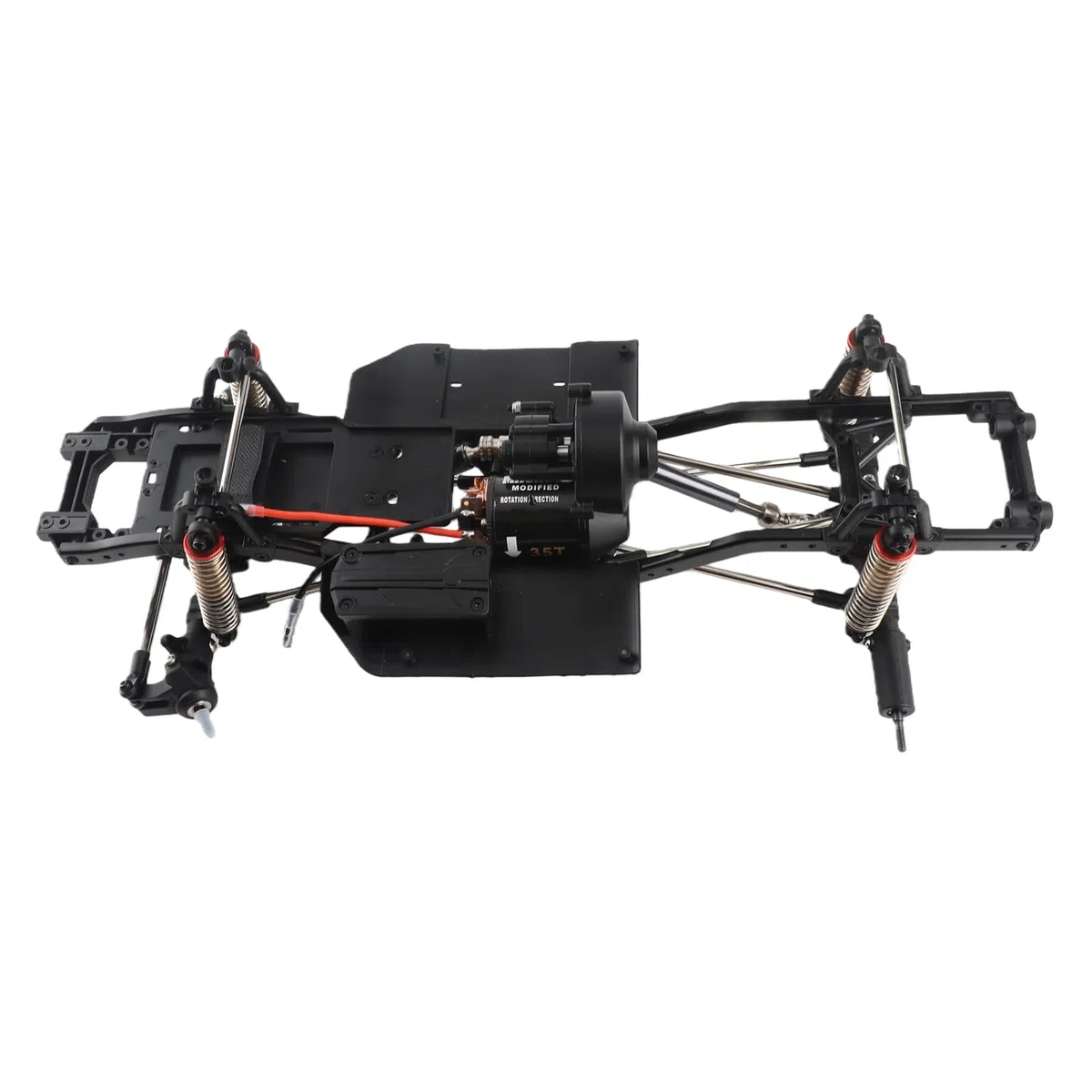 Mobiliarbus Cadre de châssis d'empattement AUSTAR 313mm pour Voiture d'escalade sur chenilles 1/10 AXIAL SCX10 II 90046 90047 RC