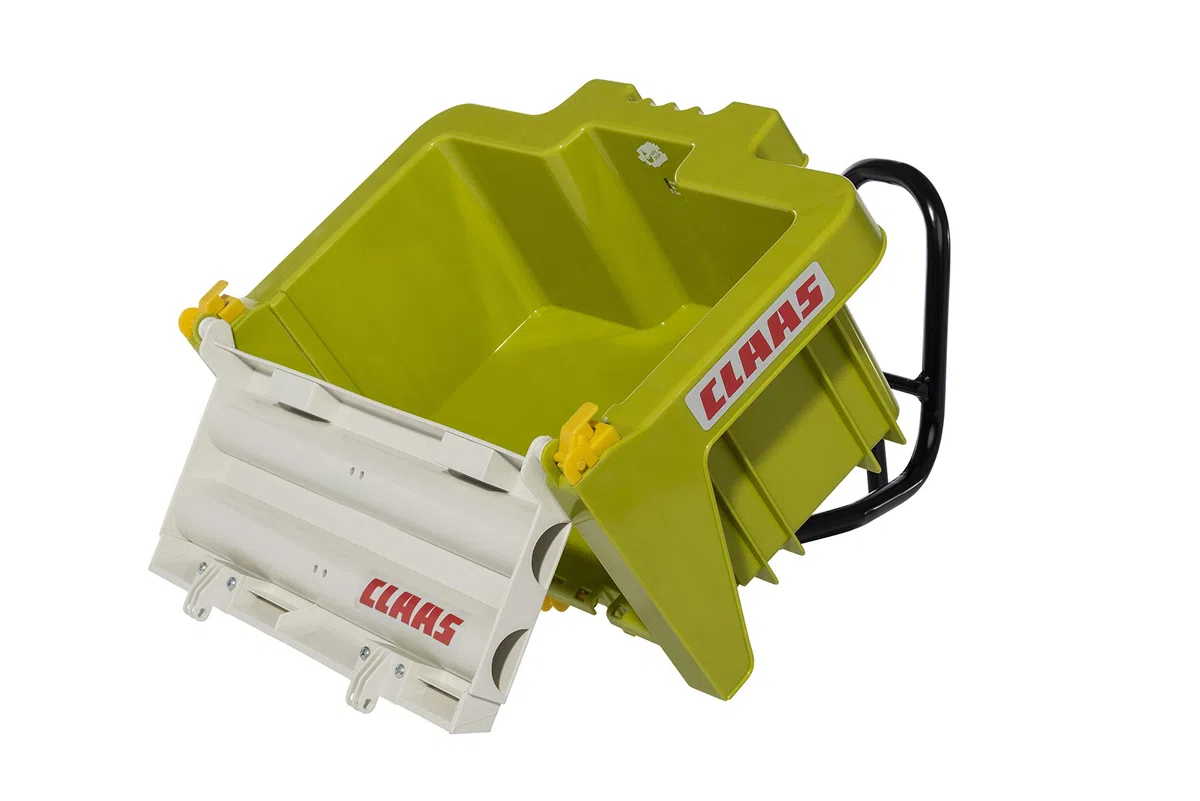 Rolly Toys 408924 RollyBox Claas Sac de transport pour tracteur à pédale (enfants de 3 à 10 ans, bac basculant, hayon amovible), Vert Clair