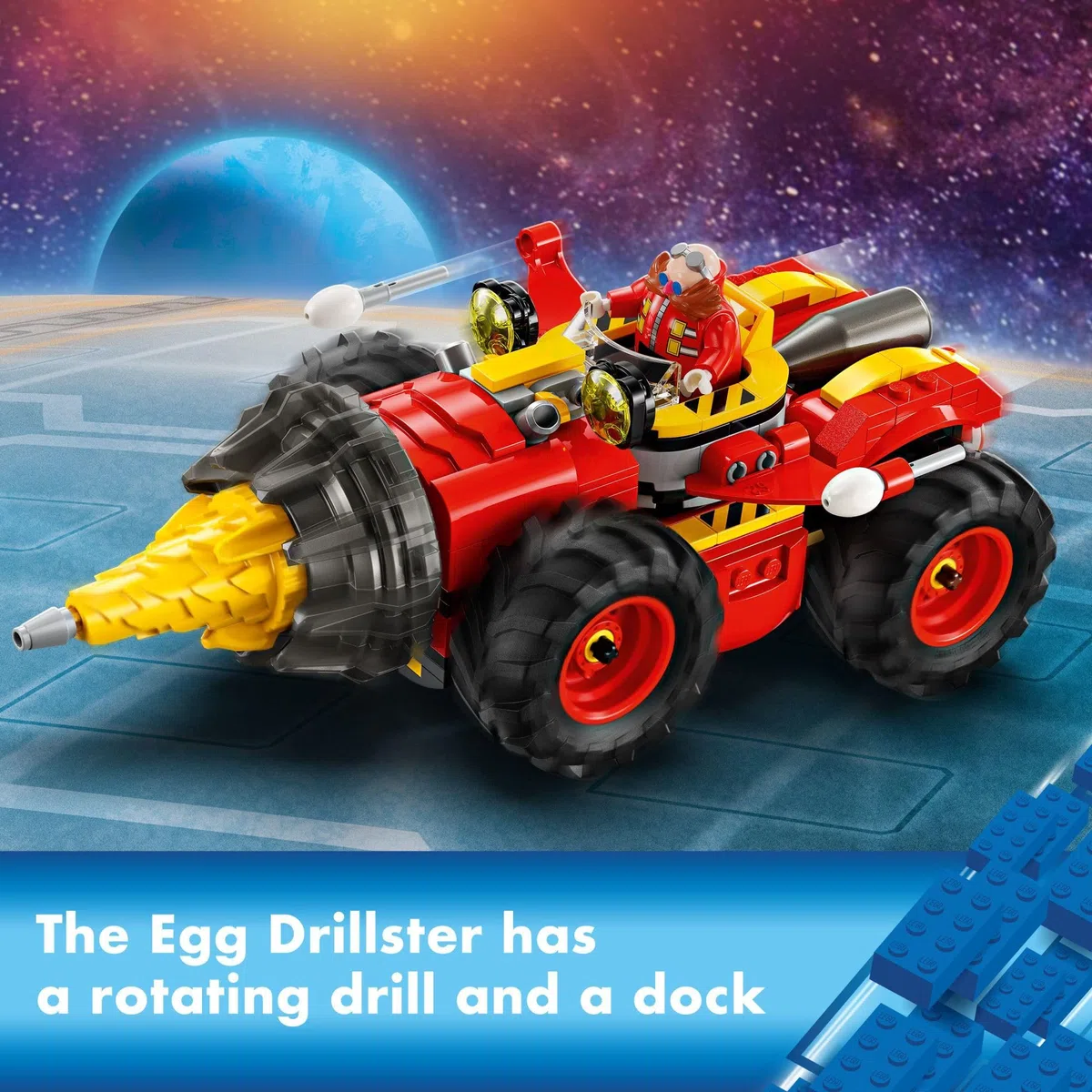 Lego Sonic The Hedgehog : Super Sonic vs. Egg Drillster Jouet de Jeu avec Ombre et Dr. Eggman, Jeu de Construction Super sonique pour garçons et Filles à partir de 8 Ans, 76999
