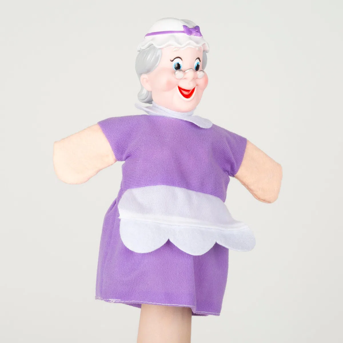 COLORBABY Cucu Show 39170 Ensemble théâtre de marionnettes Petit Chaperon Rouge, 4 marionnettes Personnages 25 cm du Conte, matériaux Doux et sûrs, Jouets pour Enfants, pour Jouer en Groupe ou Passer