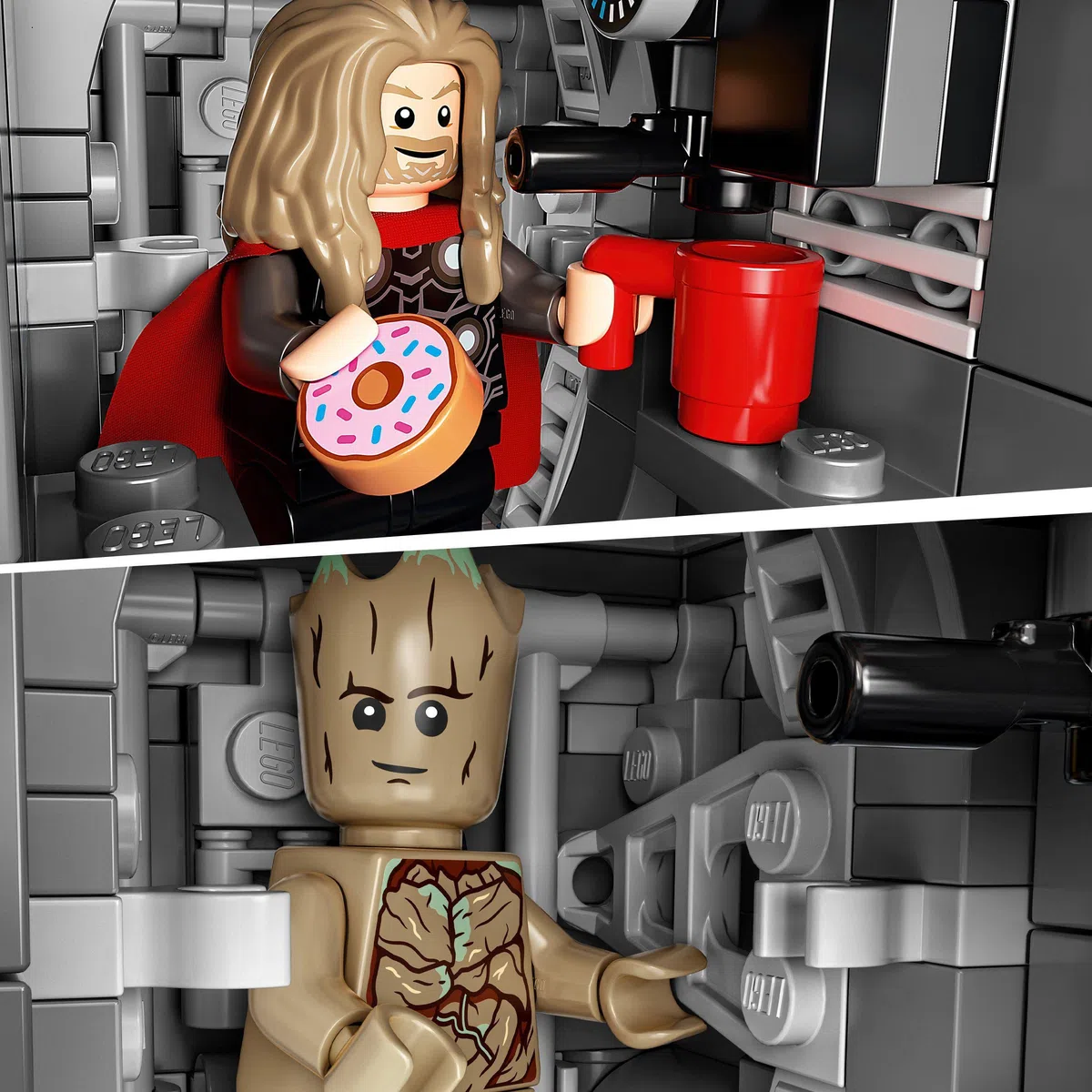 LEGO 76193 Marvel Le Vaisseau des Gardiens de la Galaxie – Jouet Avengers Jeu de Construction avec Mini Figurines Thor & Star-Lord