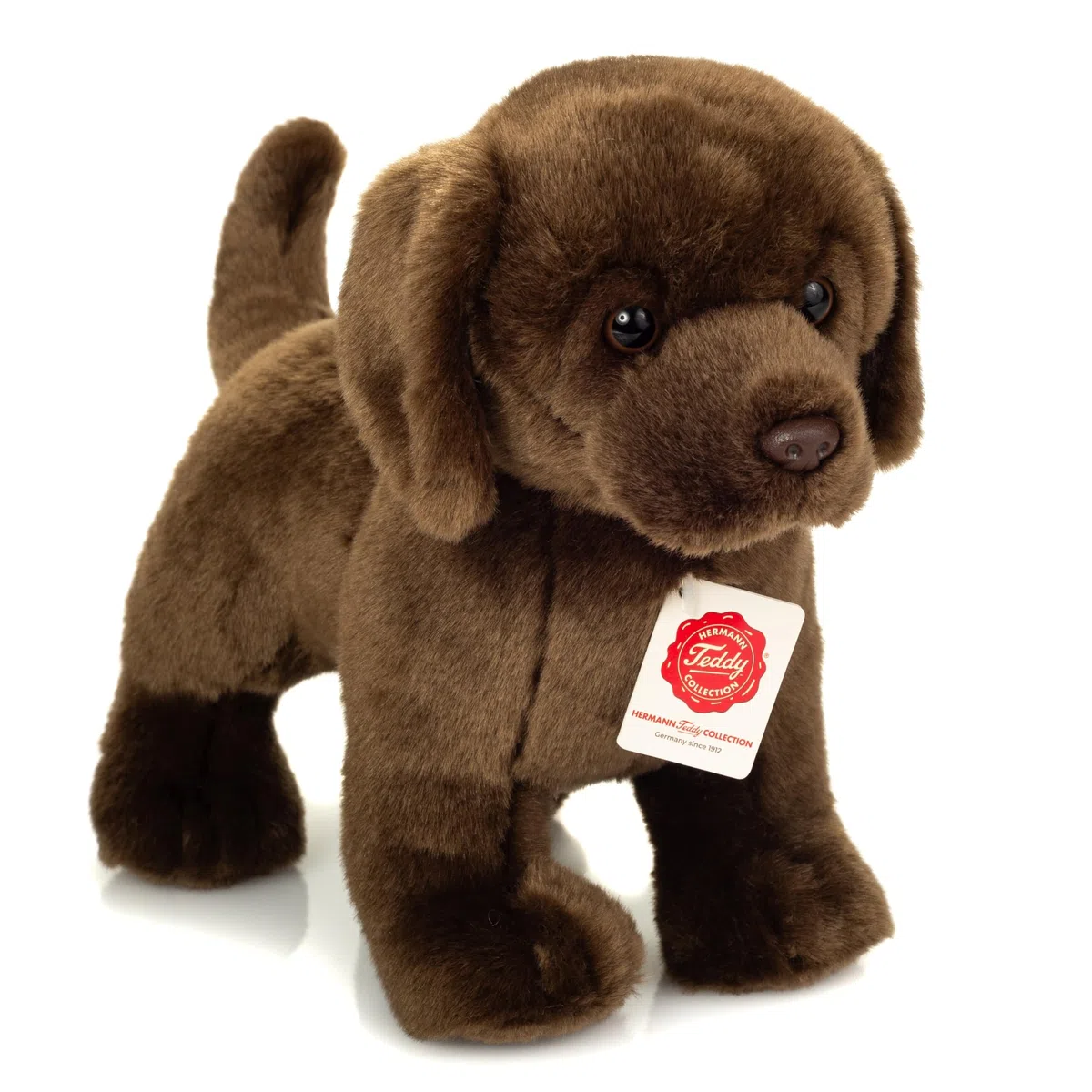 Teddy Hermann 91997 Labrador Debout Brun 30 cm, Peluche