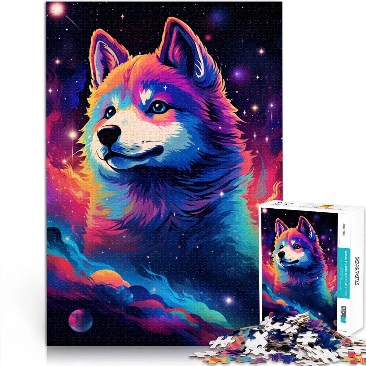 Puzzles Adultes 2000 pièces Bébé Husky Jeux éducatifs à Domicile Jouets DIY Cadeau d'anniversaire, Cadeaux, Décoration Murale 27,56 po x 39,37 po Adolescents de 14 Ans et Plus