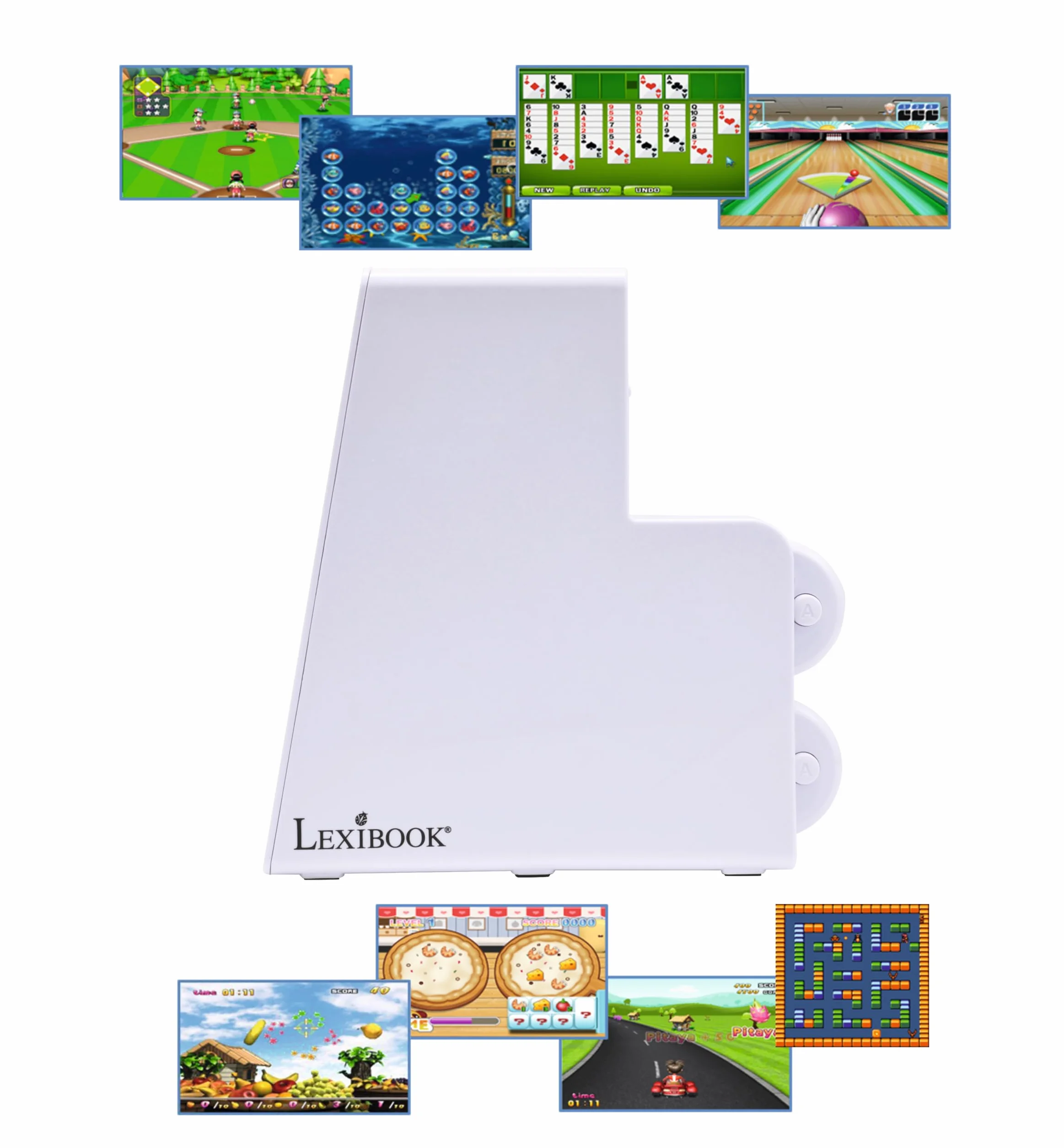 Lexibook, Console de Jeux TV, JG7440 | 250 jeux, 2 manettes sans fil, graphismes 32 bits, connecteur TV