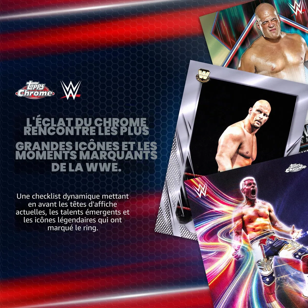 Topps Chrome WWE 2026 - Scellé en Usine - Mega Box