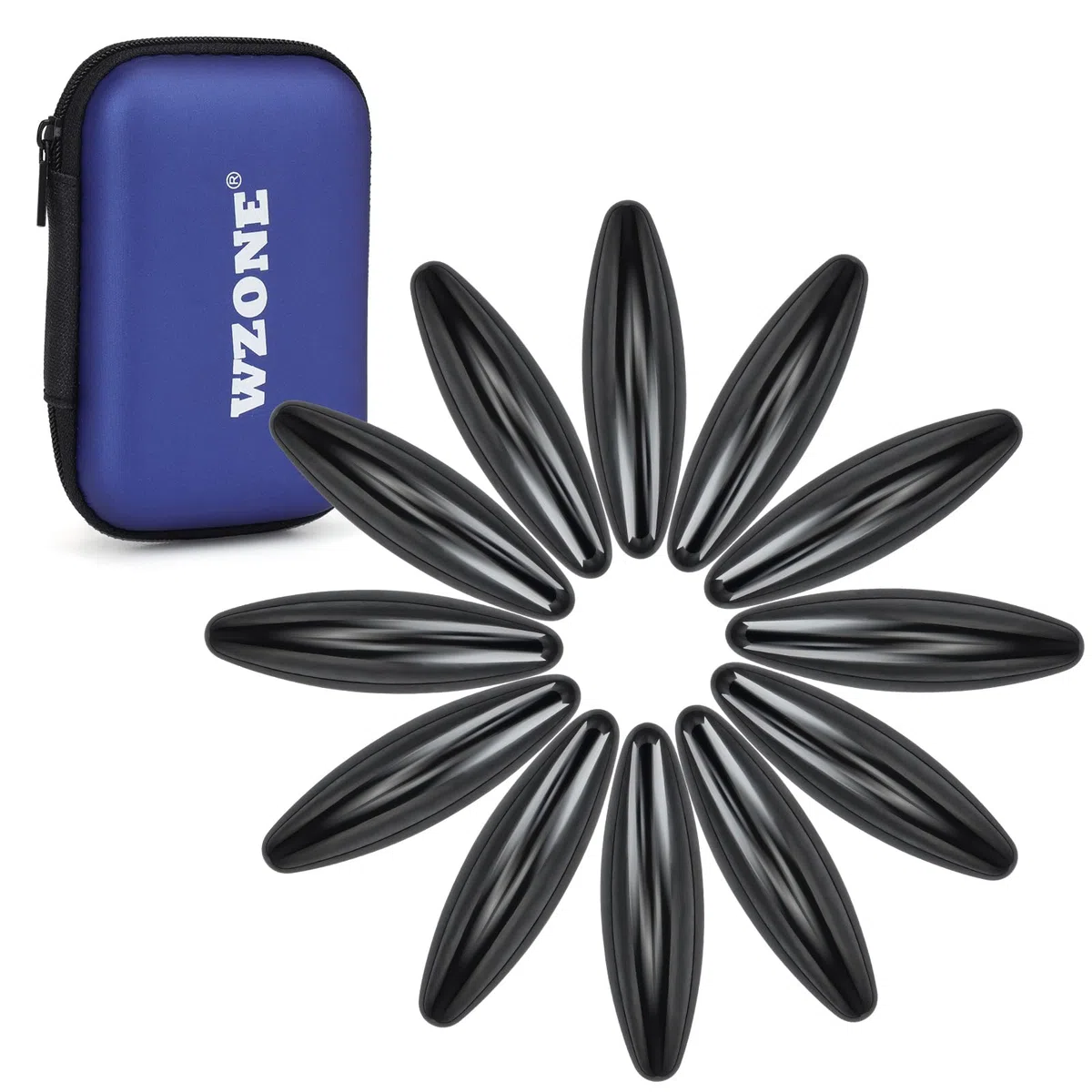 60x18mm Aimants Forts, 12 Aimants Ovales, Jouets pour Le Bout des Doigts, Jouets pour Le TDAH, Magnet de Décompression Adaptés à l'éducation, au Divertissement.