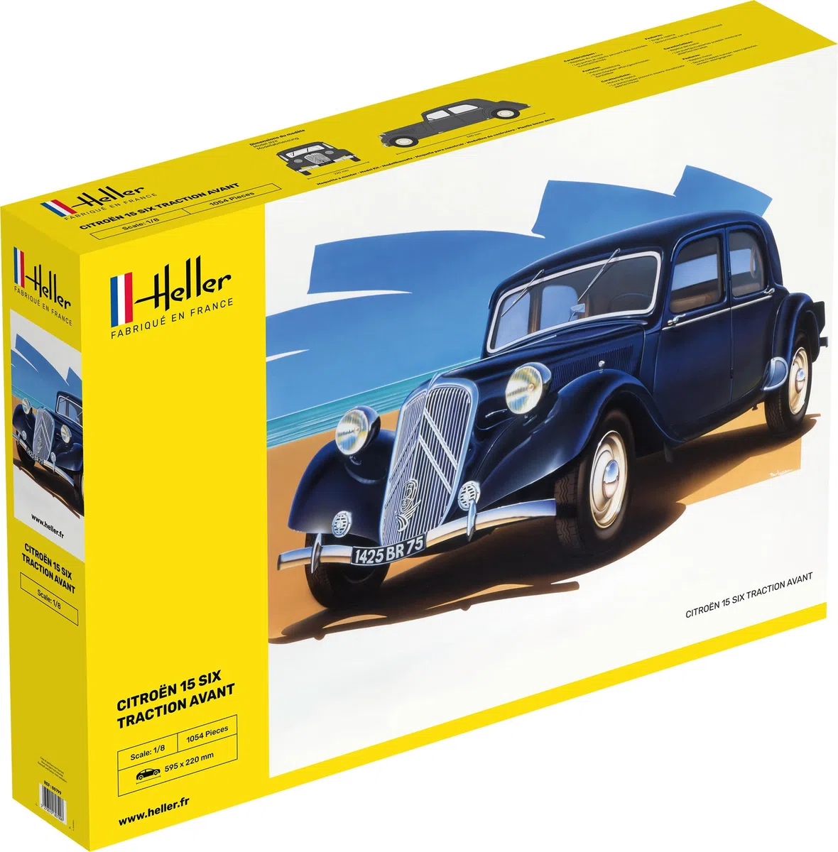 Heller - 80799 - Construction Et Maquettes - Citroen 15 Cv - Echelle 1/8ème