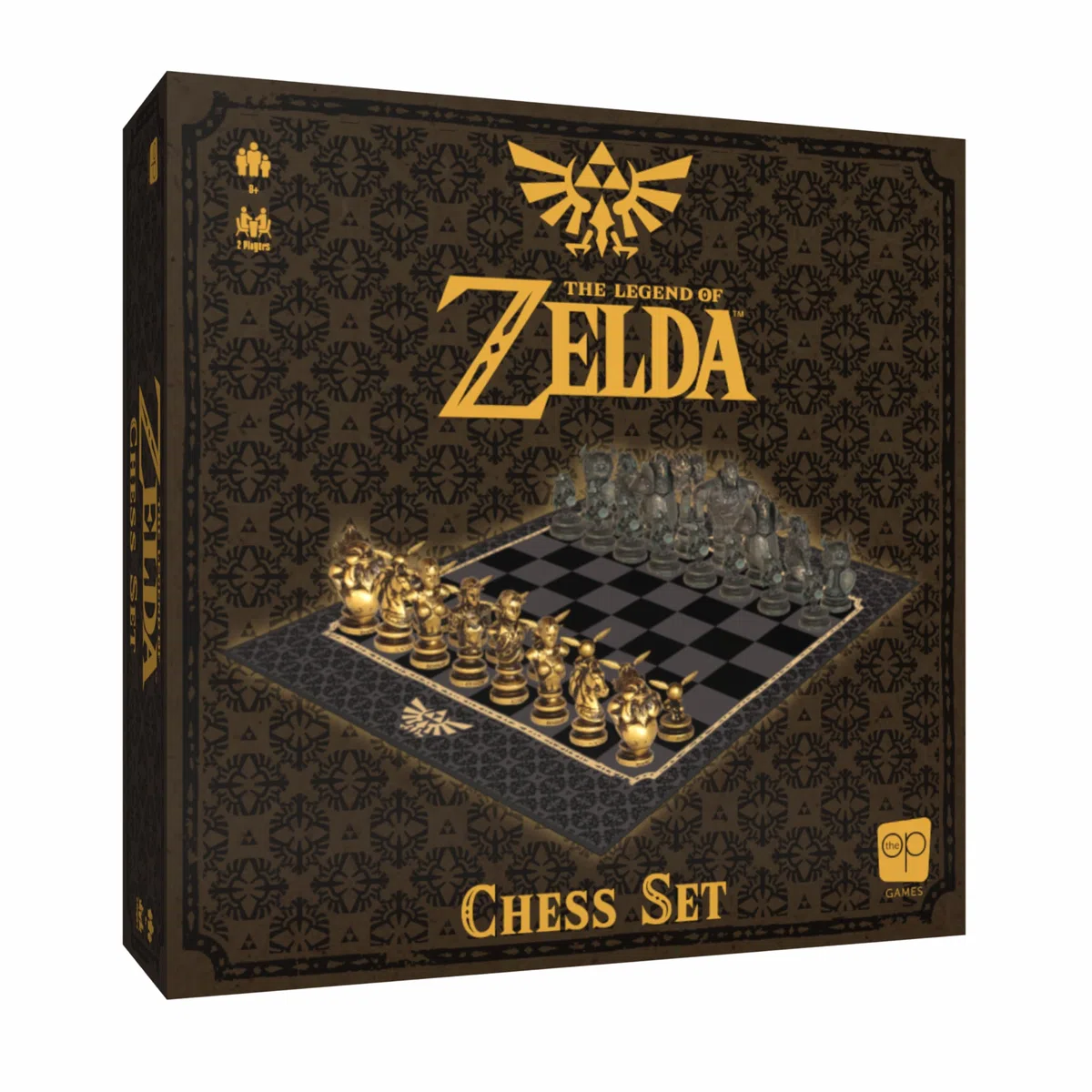 USAopoly The Legend of Zelda Collector's Chess Set – Jeu de Stratégie – pour Fans de Zelda – 2 Joueurs | 60+ Min | Dès 8 Ans – Anglais