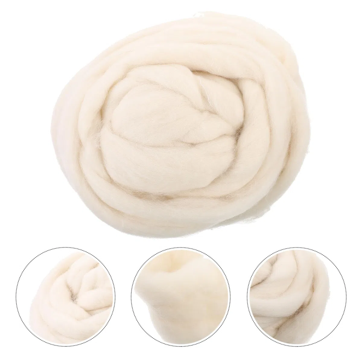 Lot De 2 Laines À Feutrer 200 G Fibres Naturelles Kit De Feutrage À Laiguille