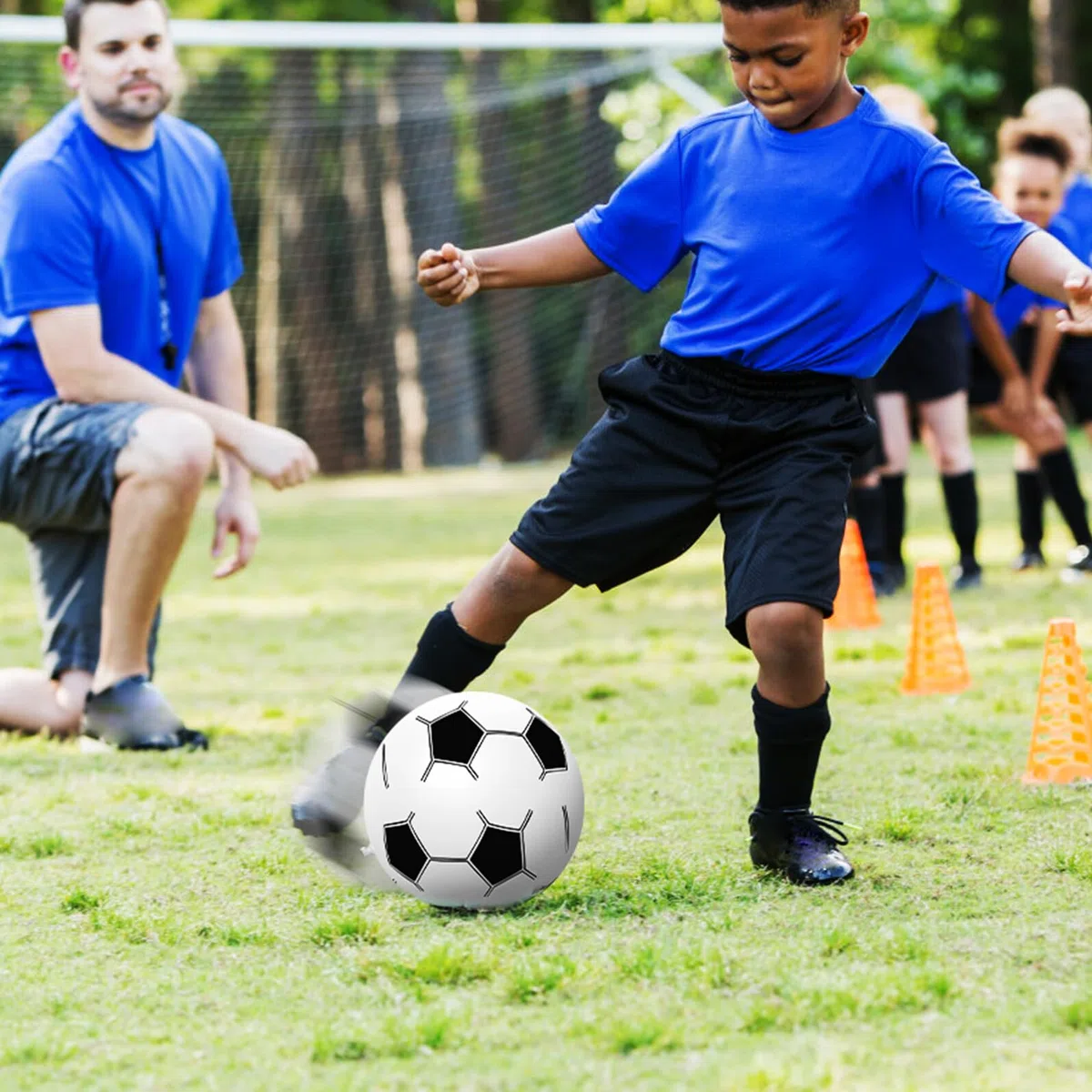 Lot de 15 Ballons de Football Gonflables en PVC Réutilisables et Résistants Ambiance Estivale aux Jeux de Plage et Fêtes
