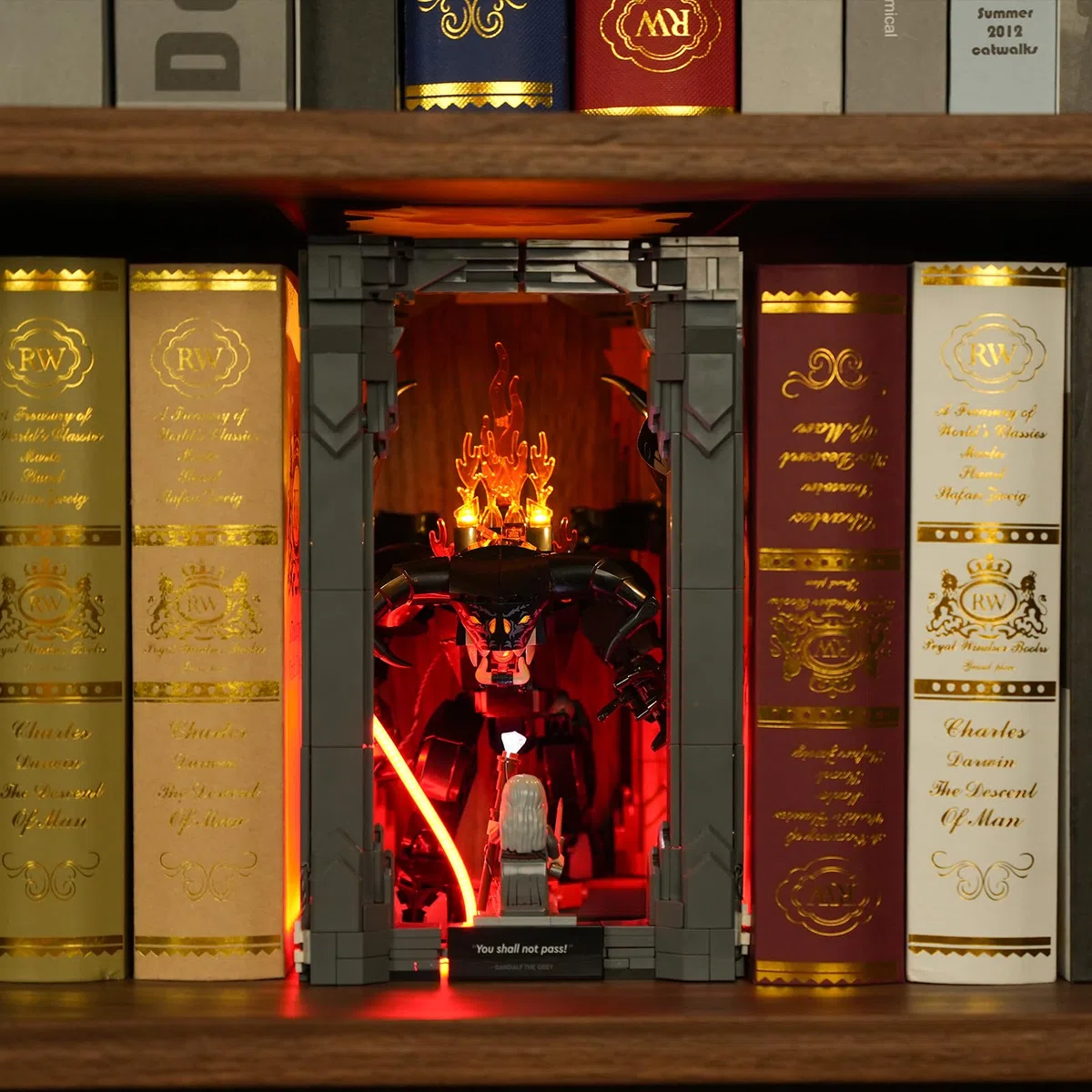 BRIKSMAX Kit d'éclairage 2.0 pour Lego-Balrog Book Nook – Éclairage LED innovant compatible avec Lego Marvel 10367 – Modèle non inclus
