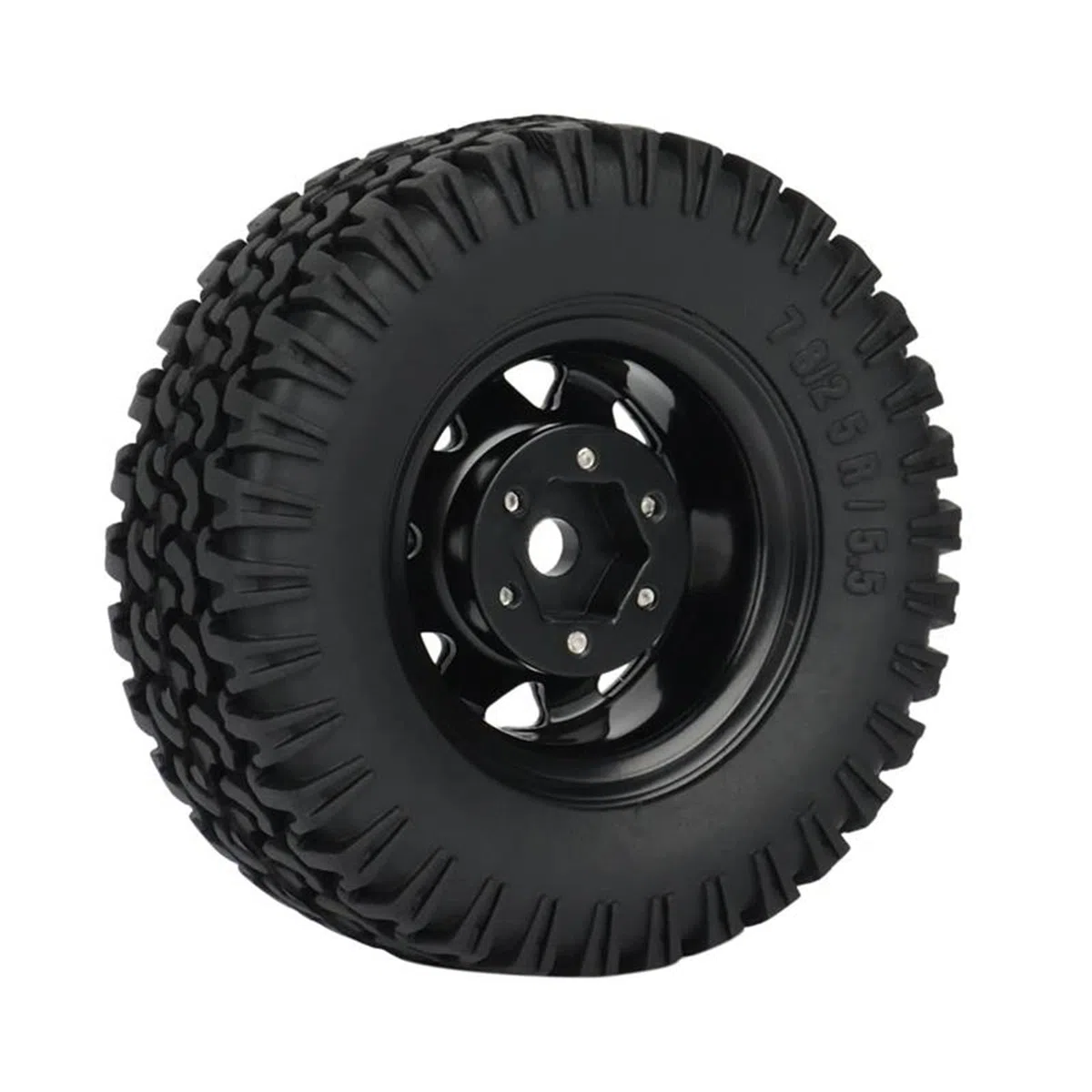 RC Pneus Jante Compatible avec Axial Jr 90069 D90 TF2 pour Tamiya CC01 LC70 pour MST 1/10 RC Crawler Car Lot De 4 Pneus De Jante De Roue À pour Talon en Métal 1,55