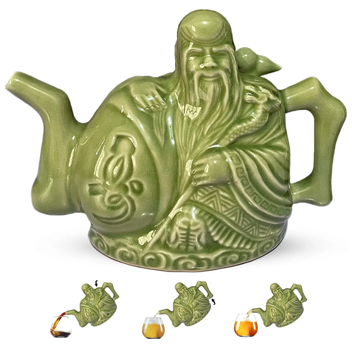 Théière Assassin Magique - Trick Avec Boîte Cadeau, Un Pot Trois Boissons, Deux Coeurs