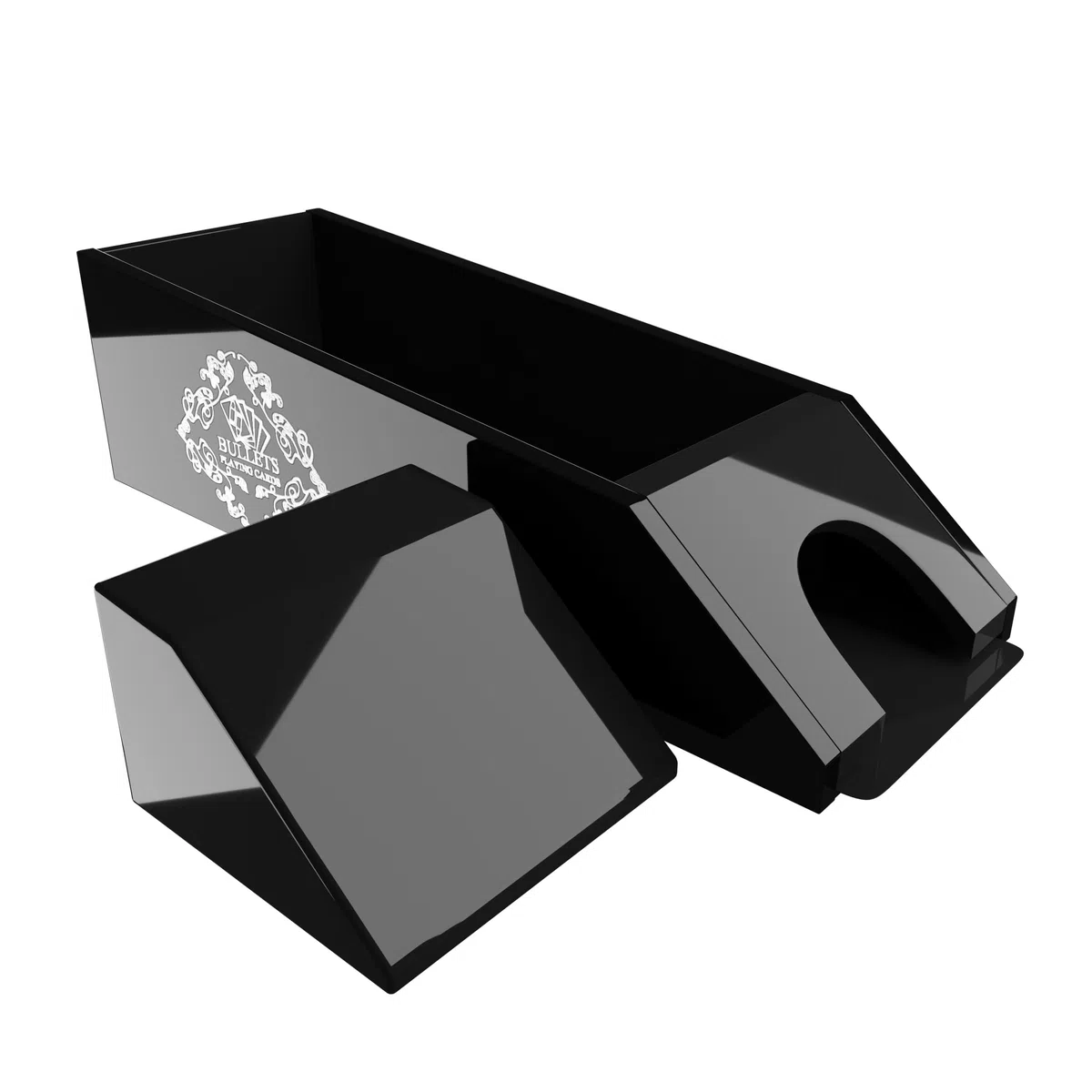 Bullets Playing Cards, Blackjack Dealer Shoe Traîneau de Cartes Deluxe pour 6 Jeux de Cartes