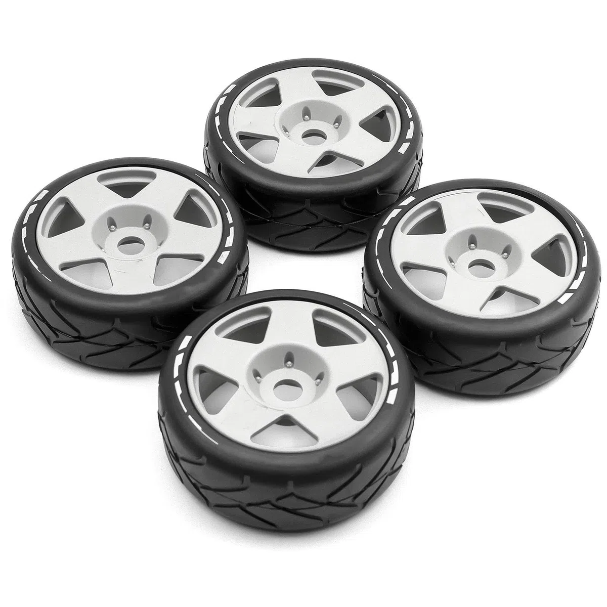 RC Pneus Jante Compatible avec GT pour ARRMA pour TRAXXAS pour LOSI 1/8 Pneus De Dérive De Voiture Télécommandée pour Pneus De Voiture De Course 4 Pièces