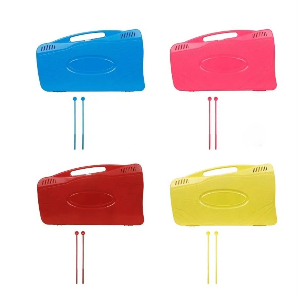 Xylophone Facile À Jouer Xylophone Glockenspiel 25 Notes Cloches De Résonateur Avec Boîte Musicale(Blue)