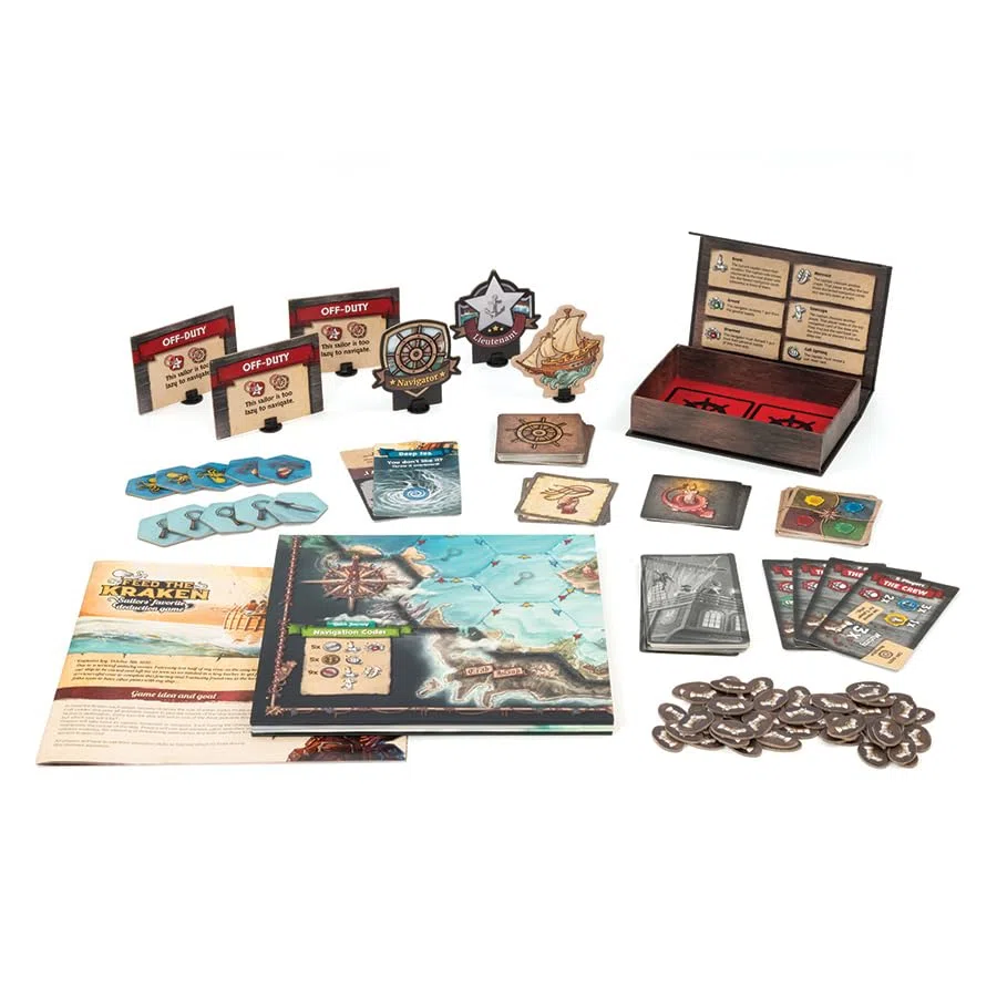 Outset Media Feed The Kraken - Jeu de déduction préféré des Marins - pour 5 à 11 Joueurs âgés de 12 Ans et Plus