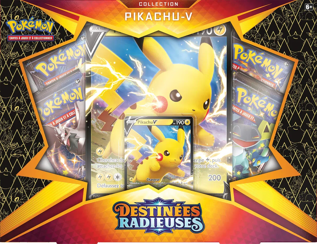 Pokémon Destinées radieuses EB04.5 - Coffret Collection Pikachu-V | Cartes à jouer et à collectionner | Modèle aléatoire
