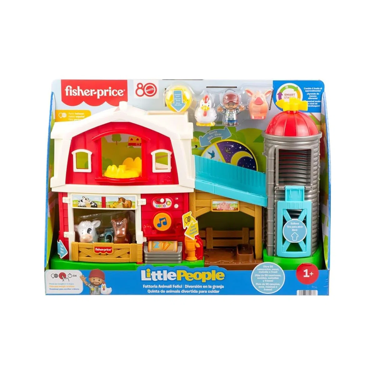 Fisher-Price Little People - JGX09 - Jeu Musical et éducatif pour Enfants à partir de 1 an - Version multilingue