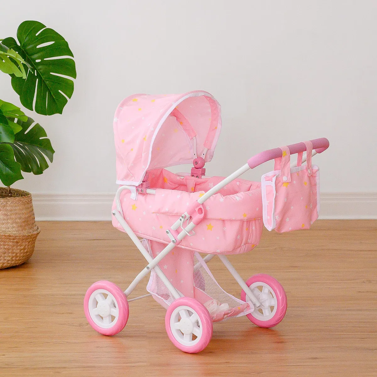 Olivia's Little World 'Twinkle Stars' Délux Poupée Poussette Rose OL-00011
