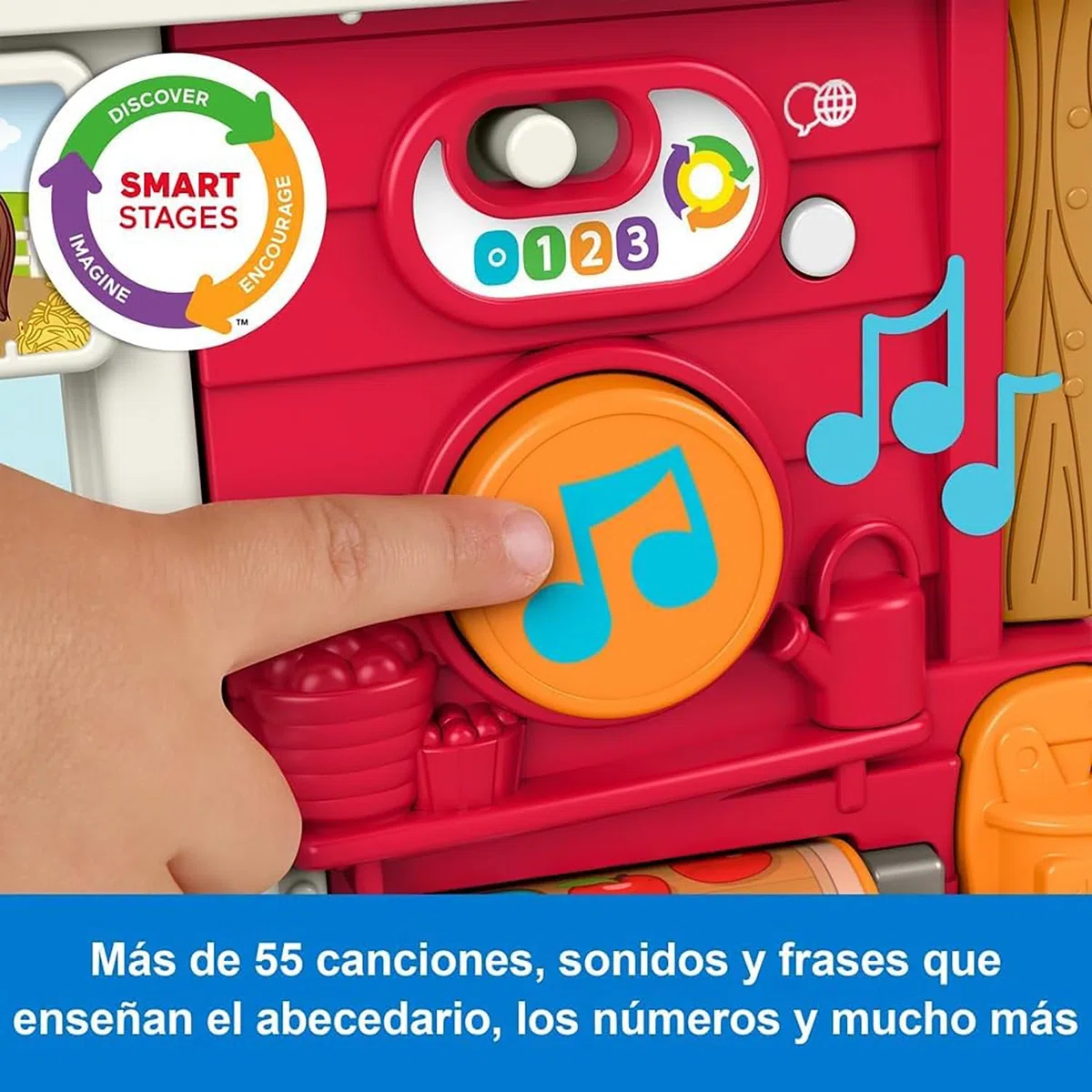 Fisher-Price Little People - JGX09 - Jeu Musical et éducatif pour Enfants à partir de 1 an - Version multilingue