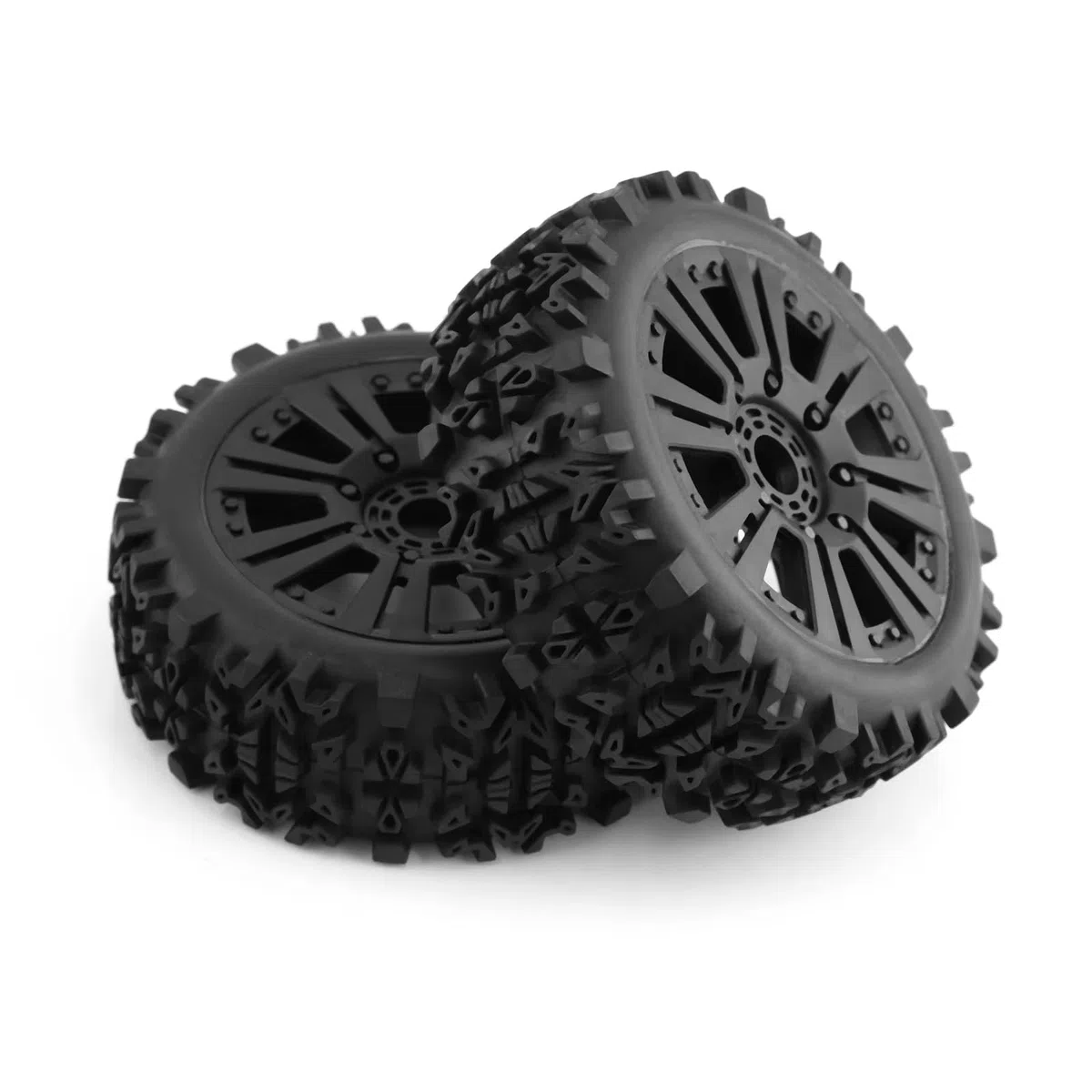 RC Pneus Jante Compatible avec ARRMA pour Talion pour Redcat pour Team pour Losi pour Kyosho pour HPI pour HSP 1/8 Voiture RC Tout-Terrain, Roues Et Pneus