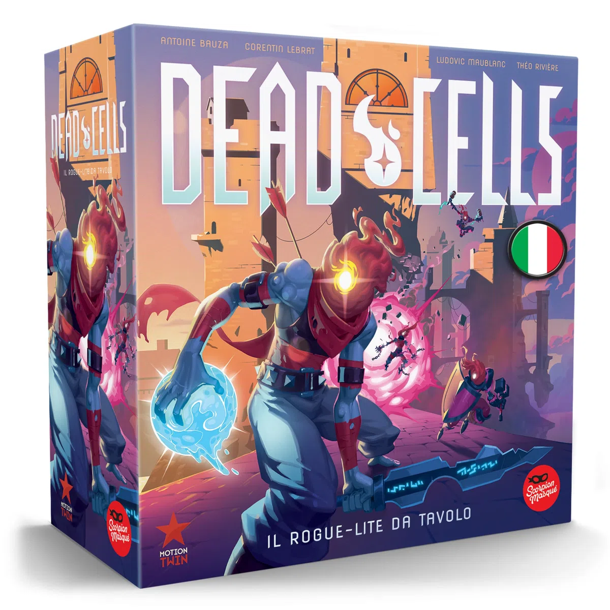 Asmodee Dead Cells, Jeu de société collaboratif inspiré du célèbre Jeu vidéo Dead Cells – Jeu de société Rough-Lite Metroidvania – 1 à 4 Joueurs – 14 Ans et Plus – Édition en Italien